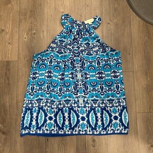 Paisley blue blouse